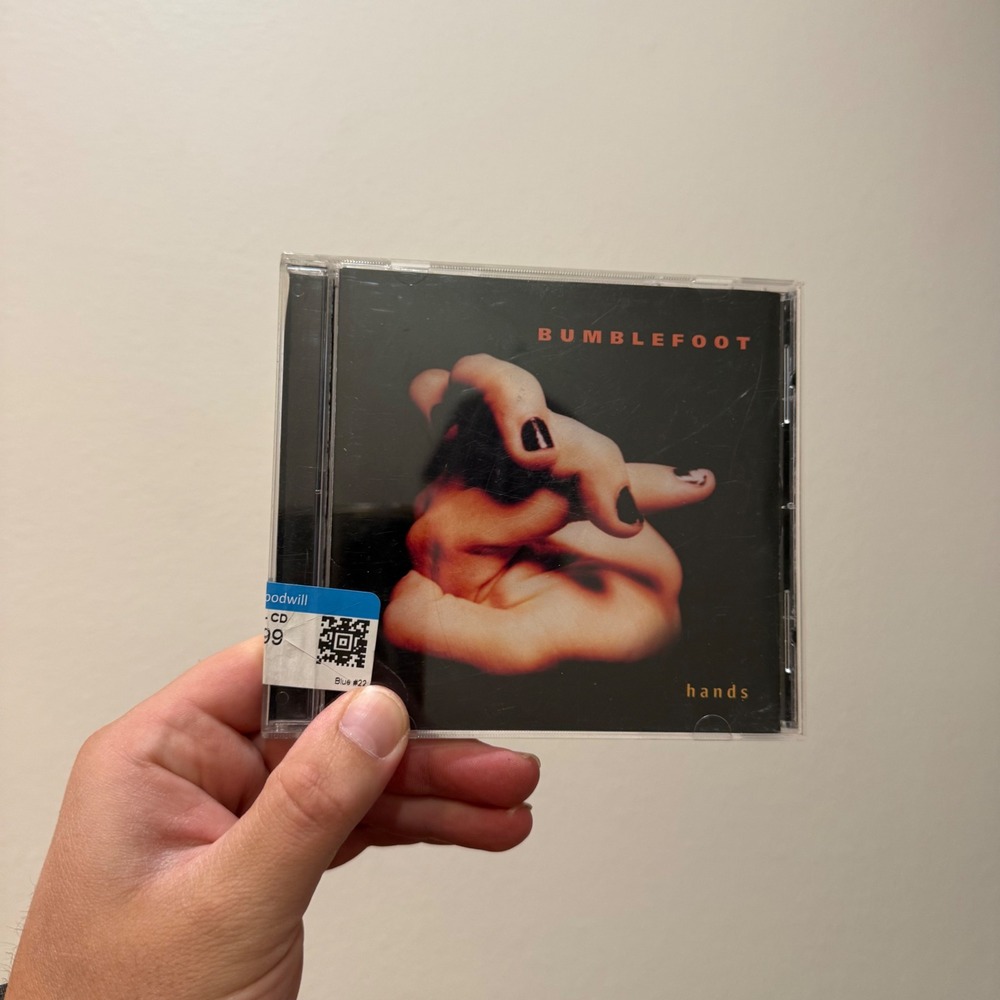 Bumblefoot Hands CD 1998 Ron Thal Experimental Rock Hermit Inc Rare Guitarist